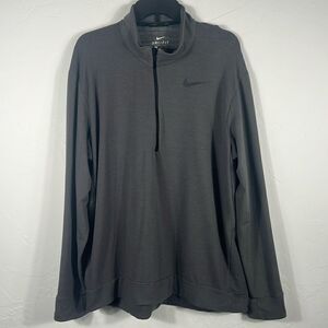 🔥 NIKE Dri-Fit Half Zip Pullover Sweatshirt Rayon/Polyester/Spandex MenSz XL